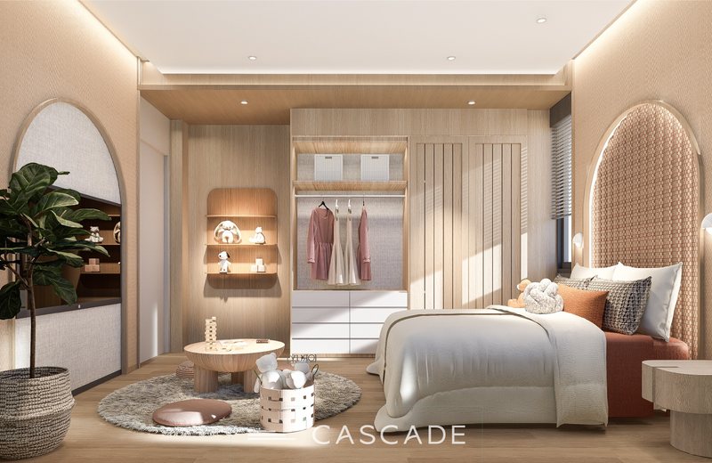 Cascade — вилла в вечернем освещении